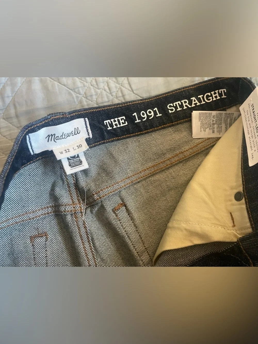 Madewell‎ The 1991 Straight-Leg Jean Size W 32 NWD $148 NW334